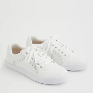 Faux Leather Lace-Up Sneaker